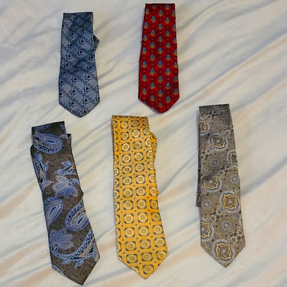 5 Jos. A Bank ties (like new condition)